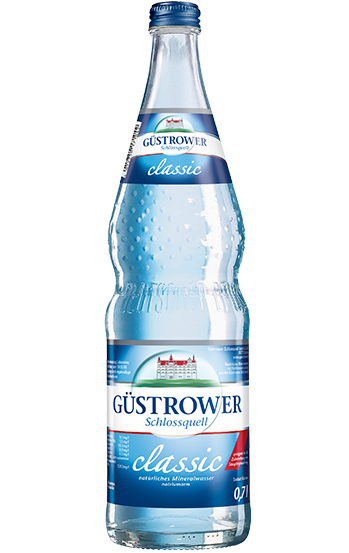 Classic › Mineralwasser › Produkte › Güstrower Schloßquell